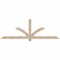 Ekena Millwork Redmond Smooth Timber Gable Bracket, Douglas Fir, 84"W x 28"H x 3 1/2"D x 3 1/2"F, 8/12 Pitch GBW084X28X0404RED00SDF - alternate 1